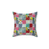 Patchwork Spun Polyester Square Pillow