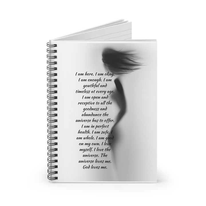 "I Am Here" Spiral Notebook - Ruled Line